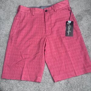NEW Walter Hagen Men's Golf Shorts Perfect 11 Dark Coral 10" Inseam